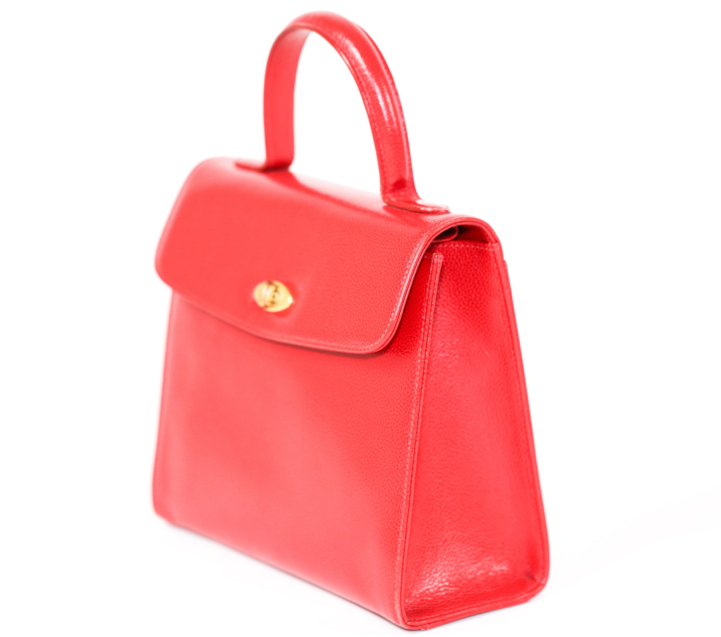 Small Red Leather Handbag